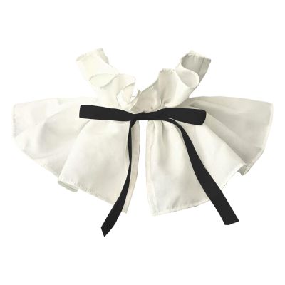 Dickly Detachable Collars Removable Durability Comfortable Portable Vintage, Black Ribbon