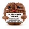 Heartfelt Gifting Graduation Gifts for Her Him, Inspirational Adventure Begins Gift for Daughter Son, College High School Graduate Keepsake, Handmade Crochet Decor Class view 1