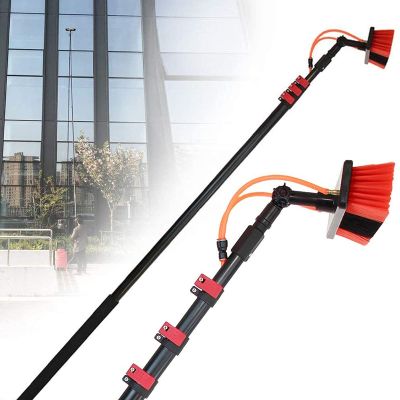 20FT Retractable Water Fed Pole Kit - Window Cleaning Brush for Glass, Solar Panels, & Walls - Ideal for Professional Window & Truck Cleaning, Easy to Use