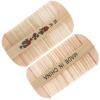 Abaodam Bamboo Fine Tooth Lice Comb 2pcs Set, Dense Teeth Scalp Dandruff Removal Massage Comb for Kids and Adults, Natural Wooden Nit and Pet Hair Grooming Tool view 1