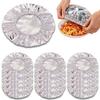 Pop-Up Tin Foil Food Insulation Cover, Reusable Aluminum Foil Food Covers with Elastic Edges for Kitchen Bowls, Oil-Resistant Easy to Clean (50PCS) view 1