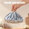 Pop-Up Tin Foil Food Insulation Cover, Reusable Aluminum Foil Food Covers with Elastic Edges for Kitchen Bowls, Oil-Resistant Easy to Clean (50PCS) view 3