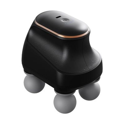 4-Head Fascia Gun Massager,USB Rechargeable High-Frequency Vibration Muscle Relaxation Device,Handheld Electric Massage Gun for Post-Workout & Daily Relief (Black)