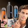 2026 New Smart Electric Nose Hair Trimmer, Rechargeable Nose Hair Trimmer for Unisex, USB-C Charging, Arc-Shaped Cutter Head Design, Led Display, Nasal Trimmers for Daily Travel Carrying (Orange) view 2