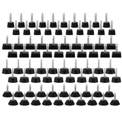 ANKROYU High Heel Tips 80Pcs TPU Polyurethane Iron Shoe Repair Accessories Durable Comfortable Non Slip Quiet Walking Replacement Parts for Women High Heels Office Party Daily Use
