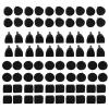 ANKROYU High Heel Tips 80Pcs TPU Polyurethane Iron Shoe Repair Accessories Durable Comfortable Non Slip Quiet Walking Replacement Parts for Women High Heels Office Party Daily Use view 2