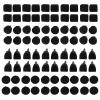 ANKROYU High Heel Tips 80Pcs TPU Polyurethane Iron Shoe Repair Accessories Durable Comfortable Non Slip Quiet Walking Replacement Parts for Women High Heels Office Party Daily Use view 3