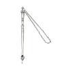 OUOULAJY Yad Torah Pointer Reading Tool Hand Assistant Yad Hand Pointer Bible Pointer Silver Onion Top Length 17 cm view 3