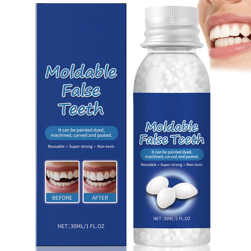Temporary Tooth Repair Kit, 30ml Dental Filling for Cracked & Chipped Teeth, Quick Restoration & Shaping for Adults, Easy At-Home Use