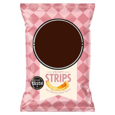 Crispy Strips Premium Pork Rinds, Lighter Snack, Great Taste Award Winner 2019, 35g Pack