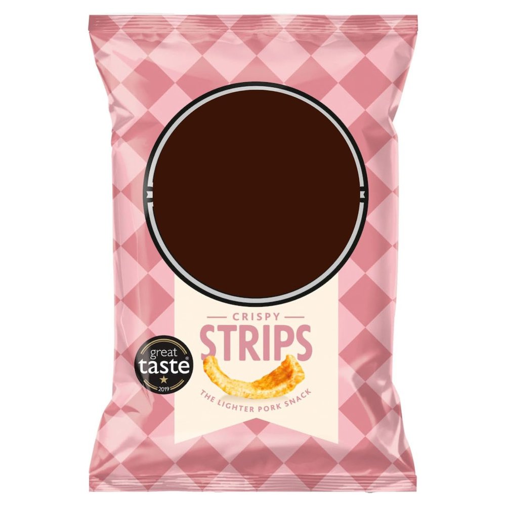 Crispy Strips Premium Pork Rinds, Lighter Snack, Great Taste Award Winner 2019, 35g Pack