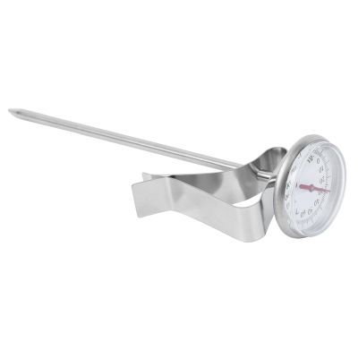 Asixxsix Ajustable Hanging Coffee Thermometer Stainless Steel Temperature Gauge Fast Reading for Kitchen Food Milk Barbecue (Short 11.4-19.6in)