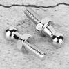 Asixxsix Aluminium Alloy Ball Stud Screw/Fastener Durable Gas Struts Screw/Fastener for Bonnet Lifters, M8 Silver 2Pcs for Use with Gas Struts (M6) view 2