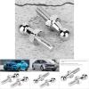 Asixxsix Aluminium Alloy Ball Stud Screw/Fastener Durable Gas Struts Screw/Fastener for Bonnet Lifters, M8 Silver 2Pcs for Use with Gas Struts (M6) view 4