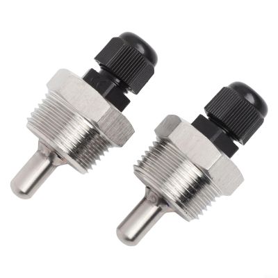 Thermowell Set, 304 Stainless Steel Immersion Tubes for Temperature Sensors, Includes G3/4 Inch Thread Design (8x30mm)