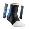 Ankle Support with Side Stabilising Pads Adjustable Sports Ankle Brace for Running, Football & Basketball, Breathable Compression Sleeve with Dual Stabiliser Wings for Sprain Protection (Black, M) view 1