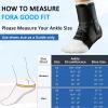 Ankle Support with Side Stabilising Pads Adjustable Sports Ankle Brace for Running, Football & Basketball, Breathable Compression Sleeve with Dual Stabiliser Wings for Sprain Protection (Black, M) view 4