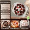 Automatic Rotation Abdominal Massager with Adjustable Strength and Hot Compress for Waist Belly Body Pain Relief view 2