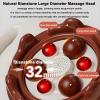 Automatic Rotation Abdominal Massager with Adjustable Strength and Hot Compress for Waist Belly Body Pain Relief view 3