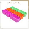 Tressify Box Silicone Dividers - 9 Pack, Microwaveable, Safe, Colorful view 2