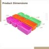 Tressify Box Silicone Dividers - 9 Pack, Microwaveable, Safe, Colorful view 3