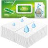 FURCIELOS 24 Count Heavy Duty Wet Pad Refills, Compatible with Swiffer Sweeper Mop & Clorox Mop, Disposable Unscented Wet Mopping Cloths for Multi-Surface Floor Cleaning view 1