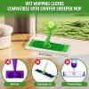 FURCIELOS 24 Count Heavy Duty Wet Pad Refills, Compatible with Swiffer Sweeper Mop & Clorox Mop, Disposable Unscented Wet Mopping Cloths for Multi-Surface Floor Cleaning view 2