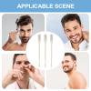 Manual Nose Hair Trimmer: 3 Piece Head Grooming Tool, 360 Degree Rotary Hair Clipper, Professional Ear Detailer | Travel Daily Care Kit Set view 2