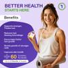 Biotin Gummies 10000mcg Per Serving 60 High Strength Vitamin B7 for Hair Growth, Skin & Energy Support | Natural Strawberry Flavour Biotin Supplement | Vegan Hair Gummies by vh1be view 2
