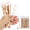 1200 Pack 6 Inch Long Wooden Cotton Swabs Extra Long Cotton Tipped Applicators for Cleaning, Beauty, Crafts and Household Use, Blue view 3