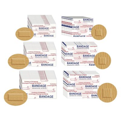 120pcs Small Circle Bandages,6 Sizes Flexible Fabric Adhesive Breathable Round & Oval Bandaids,Circular Plasters,Tiny Circle Bandages,Tiny Circular Plasters for Face,Nose,Hands,S mall Incisions