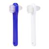 Abaodam Double-Sided Denture Cleaning Brush 4pcs Set White and Blue, Dual-Head False Teeth Toothbrush for Effective Oral Care and Retainer Cleaning view 4