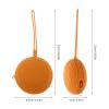 VALICLUD Reusable Orange Silicone Storage Bag for Cups, Protective Compact Case for Period Travel and Daily Use, Practical Outdoor Storage Pouch view 2