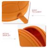 VALICLUD Reusable Orange Silicone Storage Bag for Cups, Protective Compact Case for Period Travel and Daily Use, Practical Outdoor Storage Pouch view 3