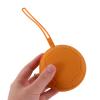 VALICLUD Reusable Orange Silicone Storage Bag for Cups, Protective Compact Case for Period Travel and Daily Use, Practical Outdoor Storage Pouch view 4