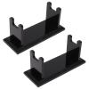 Fafeicy Acrylic Shaving Holder, Elegant Groove Design Stand for Bathroom Countertop, Organizes Shaving Tools Pens Toothbrushes in 10 X 4 X 4.5cm Compact Space-Saving Storage (Black) view 1
