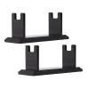 Fafeicy Acrylic Shaving Holder, Elegant Groove Design Stand for Bathroom Countertop, Organizes Shaving Tools Pens Toothbrushes in 10 X 4 X 4.5cm Compact Space-Saving Storage (Black) view 2