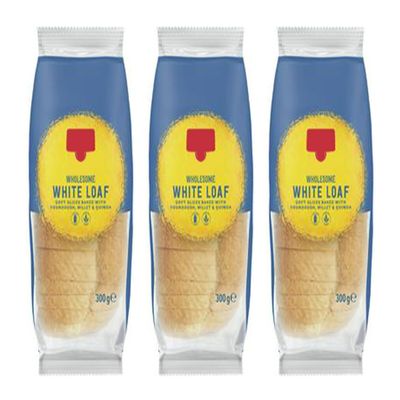 Wholesome Gluten Free White Sliced Loaf with Sourdough, Millet and Quinoa, High Fibre, Lactose Free, Wheat Free, 300g,Pack Of 3