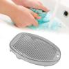 Riuulity Washboard for Clothes, Small Washboard, Portable, Thick, Easy Cleaning for Socks, Underwear, PET Material (Gray) view 4