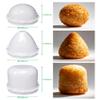 Onigiri Mould Rice Ball Mold 3-in-1 Plastic Reusable Sushi Making Kit with Round and Cone Shapes for Food Shaping Lunch Bento Home DIY - Easy to Use & Clean, White view 2
