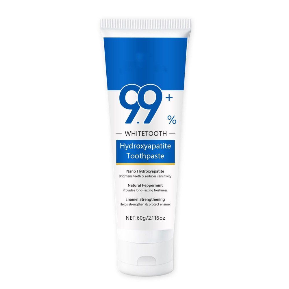 9.9% Hydroxyapatite Toothpaste, 60G Rapid Relief Toothpaste, Natural Mint for Long Lasting Fresh, Enamel Repair and Tooth Strengthening, (1)