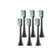 4/6PCS Replacement Brush Heads,Compatible for X1/X3/X3 Pro/X3U/X5/V1/V2/D3/D3 Pro Soft Electric Toothbrush(4Black) view 2