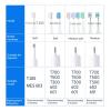 6PCS Replacement Brush Heads Compatible for MIJIA T300/T500/T700 Sonic Electric Tooth Soft Bristle Caps Vacuum Package Nozzles(Care BU 6Pcs) view 4
