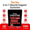Creatine Gummies 5000mg Creatine Monohydrate with 1000mg BCAAs, Vegan & Sugar-Free, Easy Pre/Post Workout Gym Support for Performance and Muscle Power, 180 Count view 3