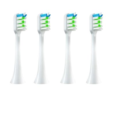 4/6PCS Replacement Brush Heads,Compatible for X1/X3/X3 Pro/X3U/X5/V1/V2/D3/D3 Pro Soft Electric Toothbrush(4White)
