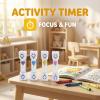 4 Pieces Tooth Brushing Sand Timer, Dental Timer for Kids, Hourglass Set for Children, Countdown, Smile and Brush for Healthy Teeth, for Family, Blue, Yellow, Purple, Red view 3