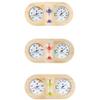 FACAIIO Pine Wood Sauna Thermohygrometer with Hourglass Timer, Temperature & Humidity Monitor 20-120C 0-100% RH, Wall-Mounted view 2