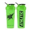 10X Athletic Neon Shaker Bottle 600ml with Mixer Ball Neon Green Protein Shaker | Workout Drink Bottle | Smoothie & Juice Shaker | Smooth & Consistent Mix | No Spill with Screw on Lid | Gym Drink view 1