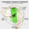 10X Athletic Neon Shaker Bottle 600ml with Mixer Ball Neon Green Protein Shaker | Workout Drink Bottle | Smoothie & Juice Shaker | Smooth & Consistent Mix | No Spill with Screw on Lid | Gym Drink view 3