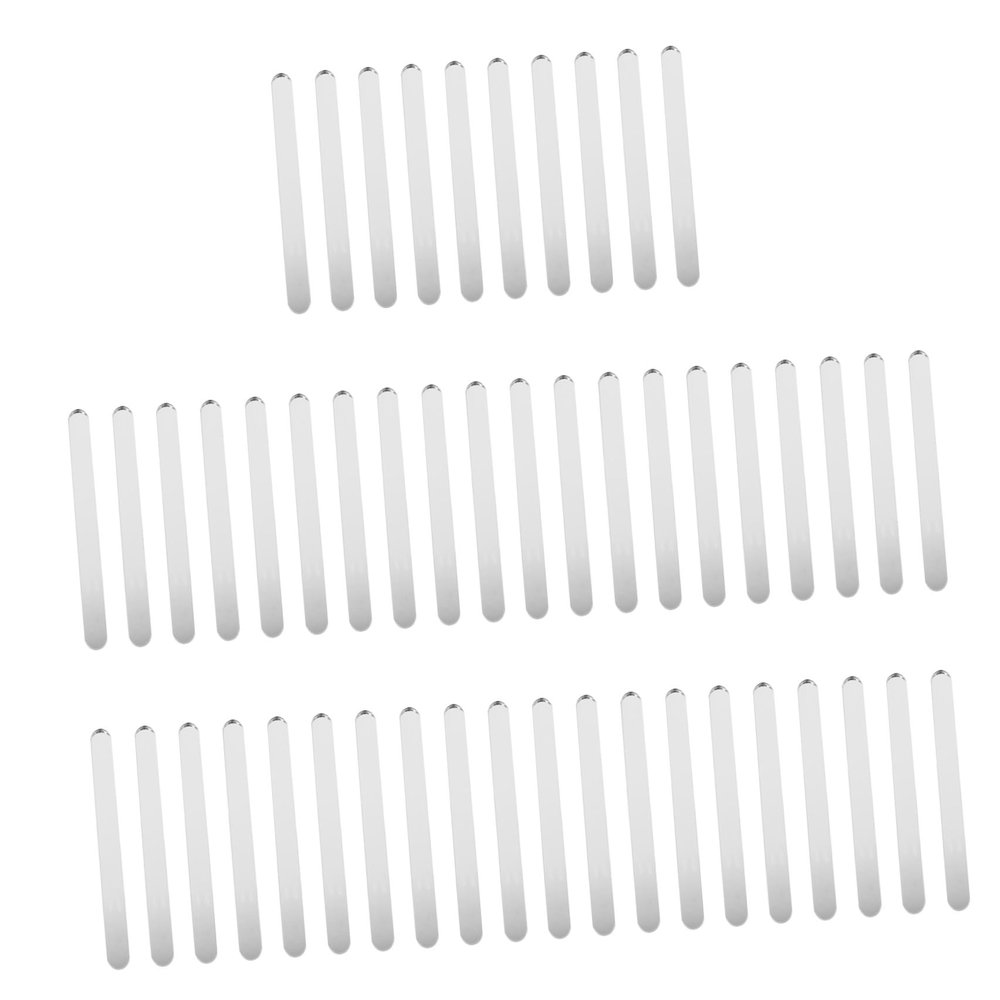 jojofuny 50pcs White Acrylic Ice Cream Sticks for DIY Crafts, Treat Cake Sticks for Homemade Ice Pops and Dessert Decoration